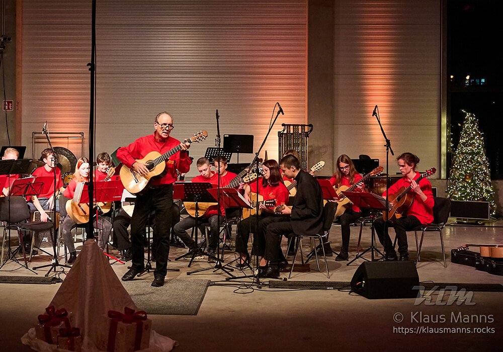 Das Gitarrenensemble „cantomano“ am Landesmusikgymnasium RLP